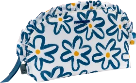 Miomojo cosmetic bag white with blue flowers, 1 piece