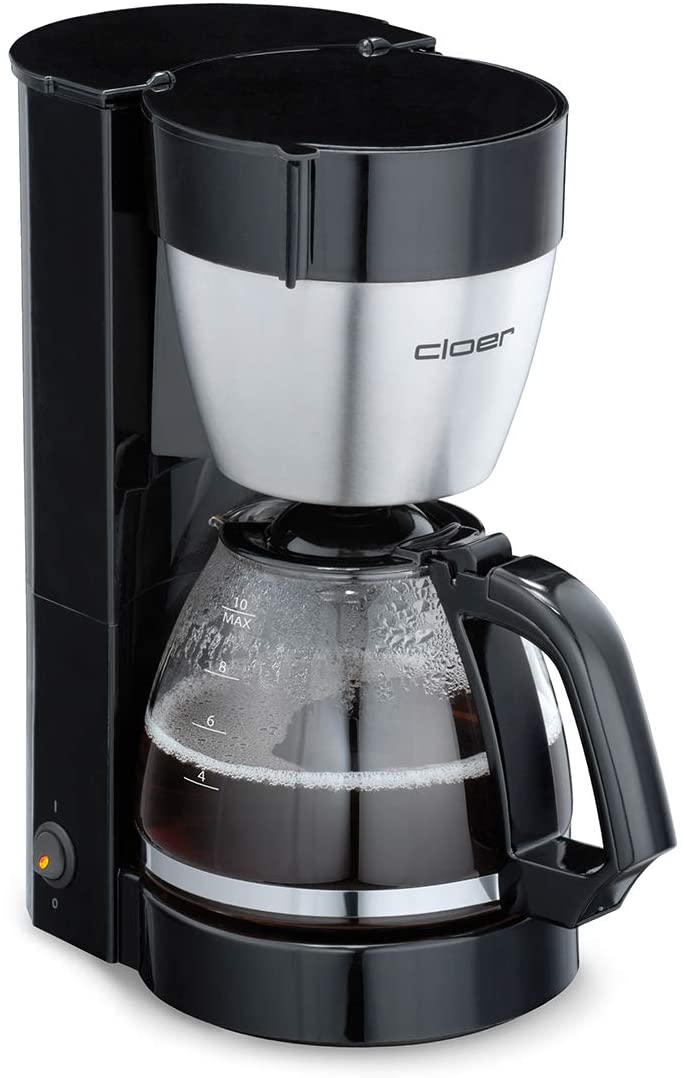 Cloer 5019 Filter Coffee Machine with Warming Function/800 W/10 cups/Filter size 4