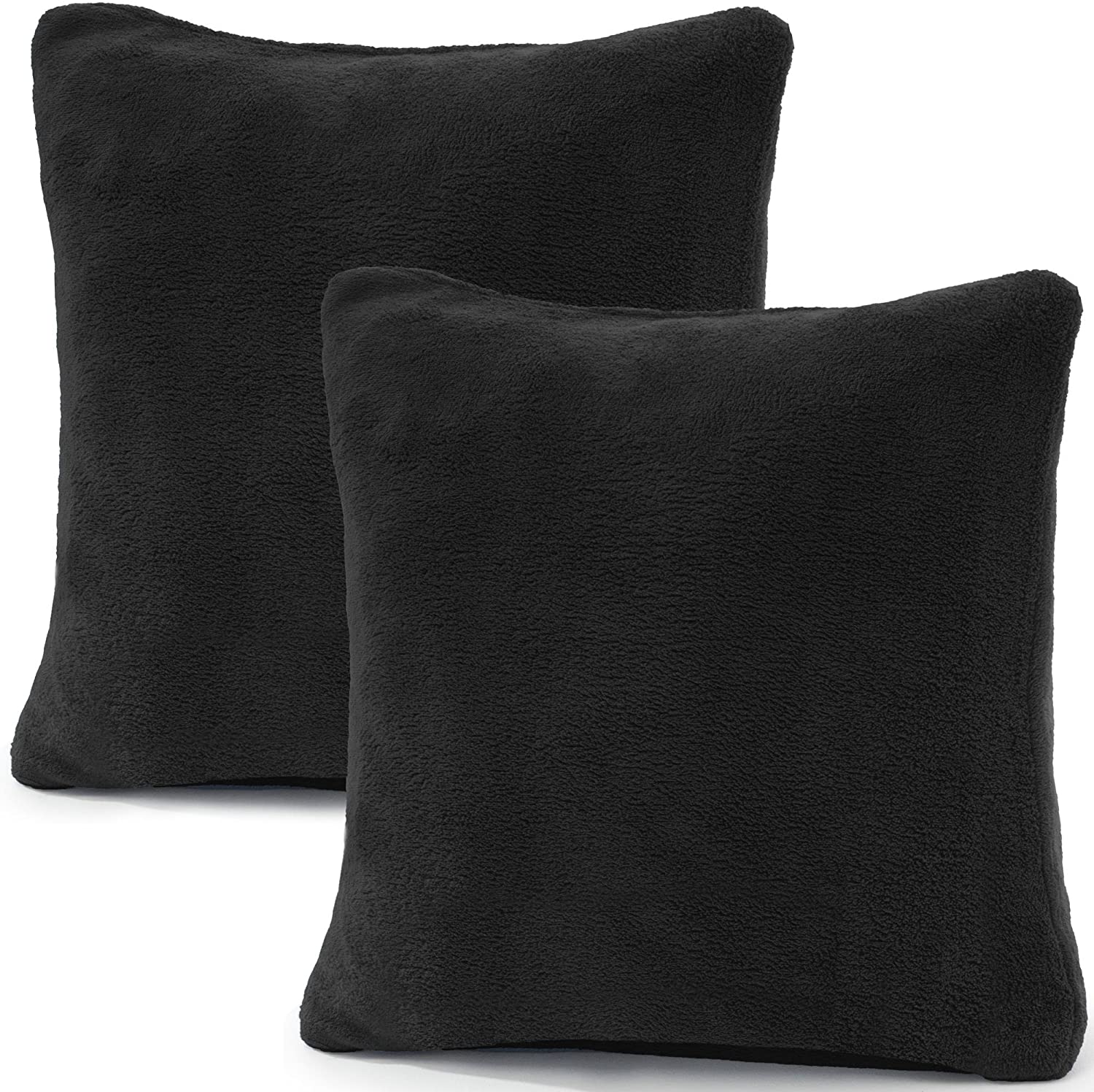 Celinatex Set Of 2 Cushion Covers, 50 X 50 Cm, Double Pack, Coral Fleece Cu