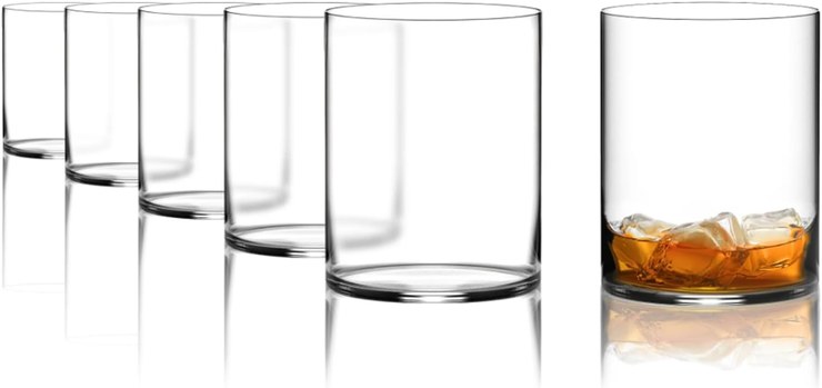 Stölzle Lausitz Kyoto Bar Whiskey Glasses Set of 6 I 520 ml Whiskey Tumbler in Timeless Design I Dishwasher Safe & Sturdy Whiskey Cups I Crystal Cups Made of Lead-Free Crystal Glass