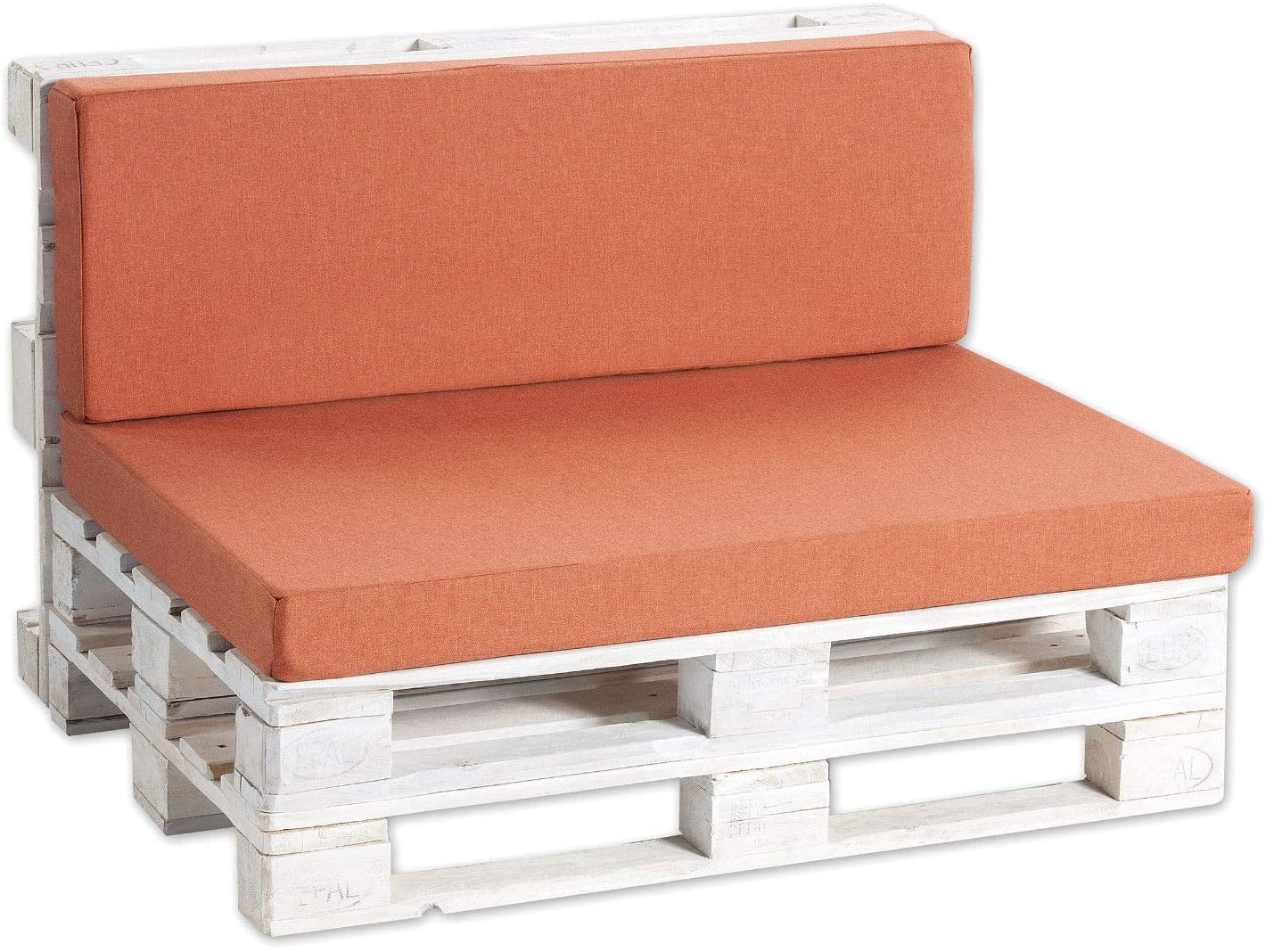 Pallet Cushion Set (Seat Cushion + Backrest) / 120 X 80 Cm And 120 X 40 Cm 