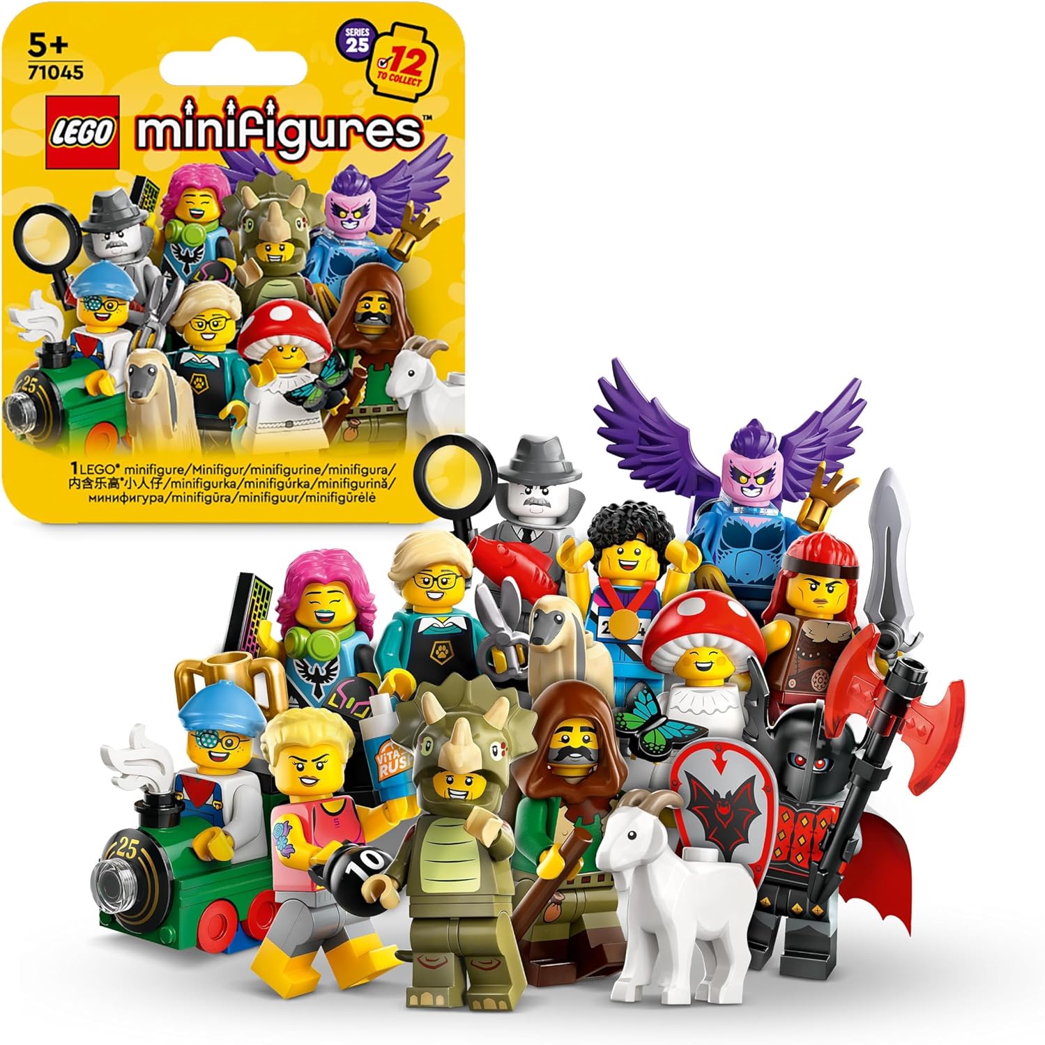 LEGO Mini Figures Series 25 (71045), Toy with Collectible Figures for Role Play, Small Set for Adventure, Independent Gaming Experience, Gift Idea for Boys and Girls from 5 Years, 71045