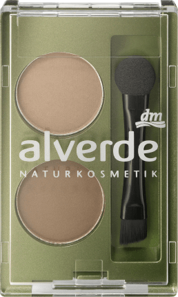 alverde NATURKOSMETIK Duo Eyebrow Powder 02, 1.6 g