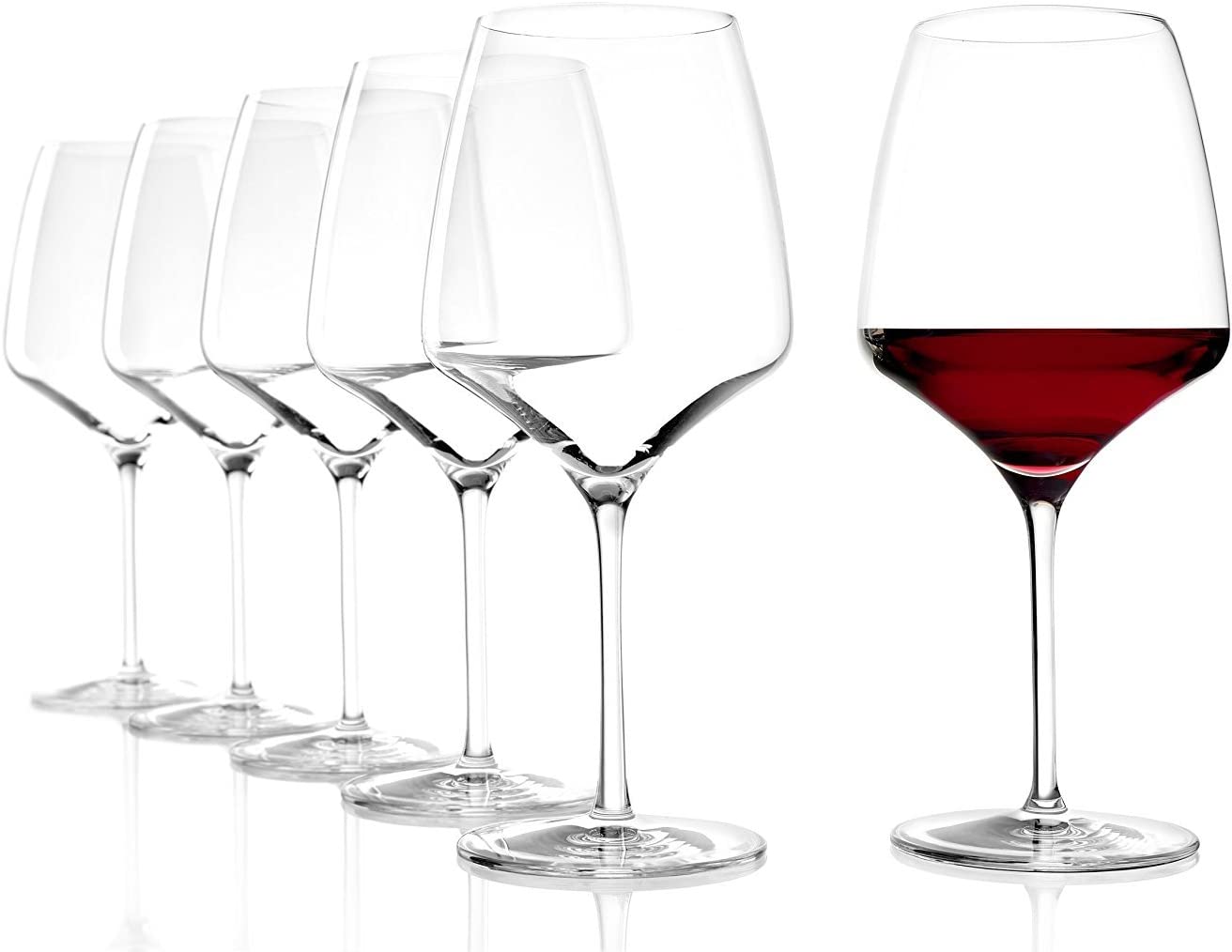 STÖLZLE LAUSITZ Burgundy Experience Red Wine Glasses 695 ml I Red Wine Glasses Set of 6 I Wine Glasses Dishwasher Safe I Red Wine Glasses Set Shatterproof I Like Mouth-Blown I Highest Quality