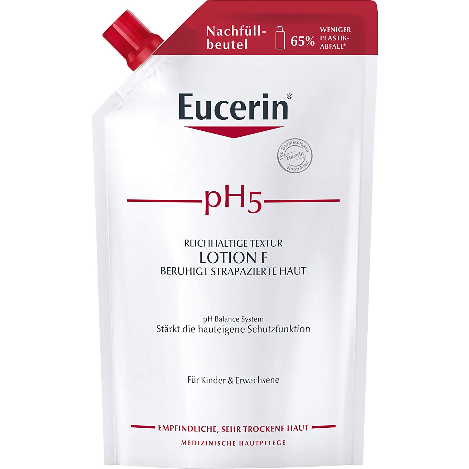 Eucerin pH5 Reichhaltige Textur Lotion F Nachfüllbeutel, 400 ml Lotion