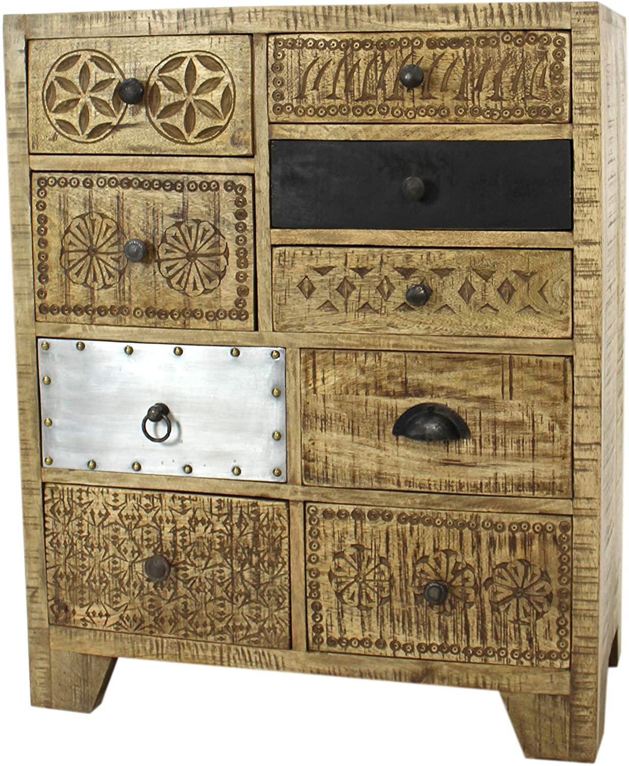 Daro Deco Mango-Wooden Furniture Dresser Standard 9 Drawers