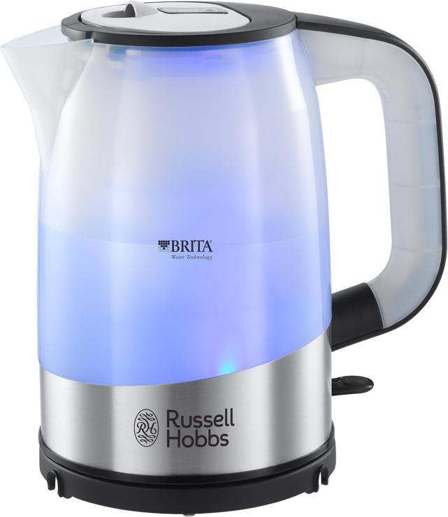Russell Hobbs 18554-70 Purity kettle with Brita Maxtra filter technology (free filter cartridge, 2200 watts) lights up blue