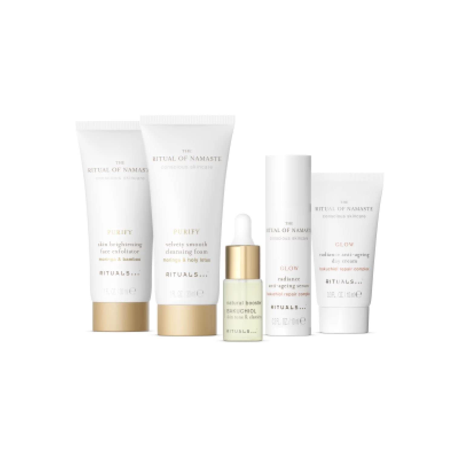 RITUALS The Ritual of Namaste - Gift Set of 5 Facial Care Products with Bakuchiol and Hyaluronic Acid - Natural Ingredients with Anti-Ageing Properties