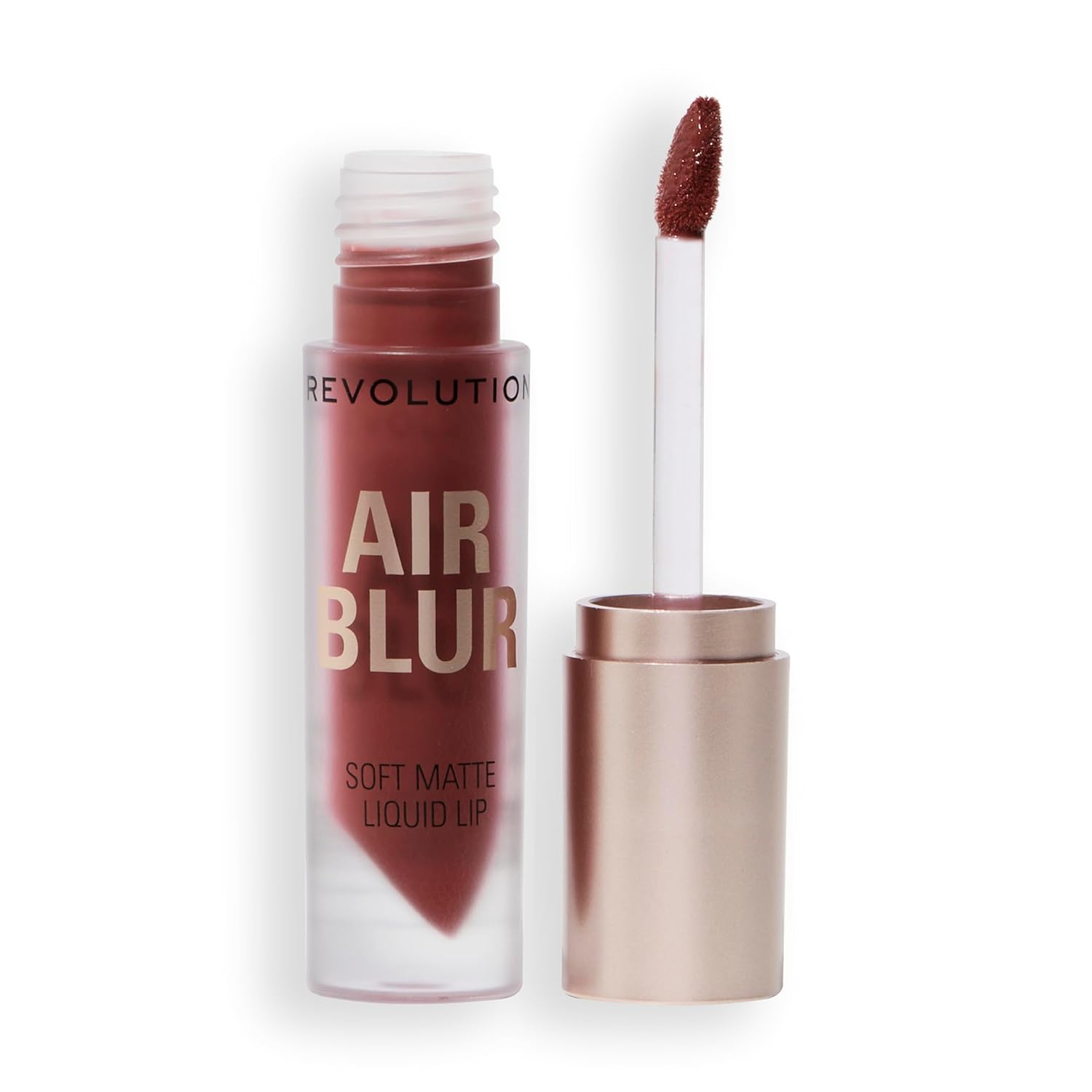 Revolution Air Blur Matte Liquid Lipstick - Long-Lasting Lip Color - Vegan & Cruelty-Free - Peachy Light Pink - 3.5 ml