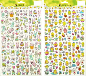Stickers, bunnies & chicks, 1 pc