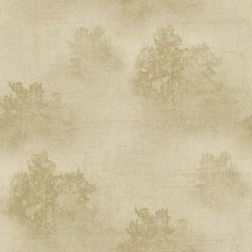 Sl18151 - Spectrum Subtle Trees Beige & Gold Galerie Wallpaper