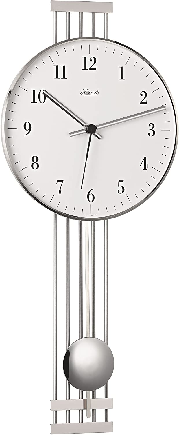 Hermle Modern Wall Clock with Radio, Digital Clock, Battery Operated – Highbury III 70981 000871