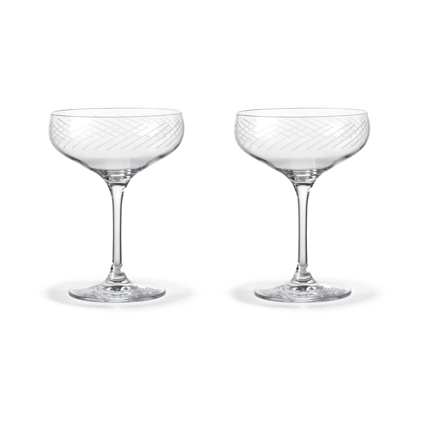Holmegaard Cabernet Lines Cocktail Glass 29cl 2-Pack