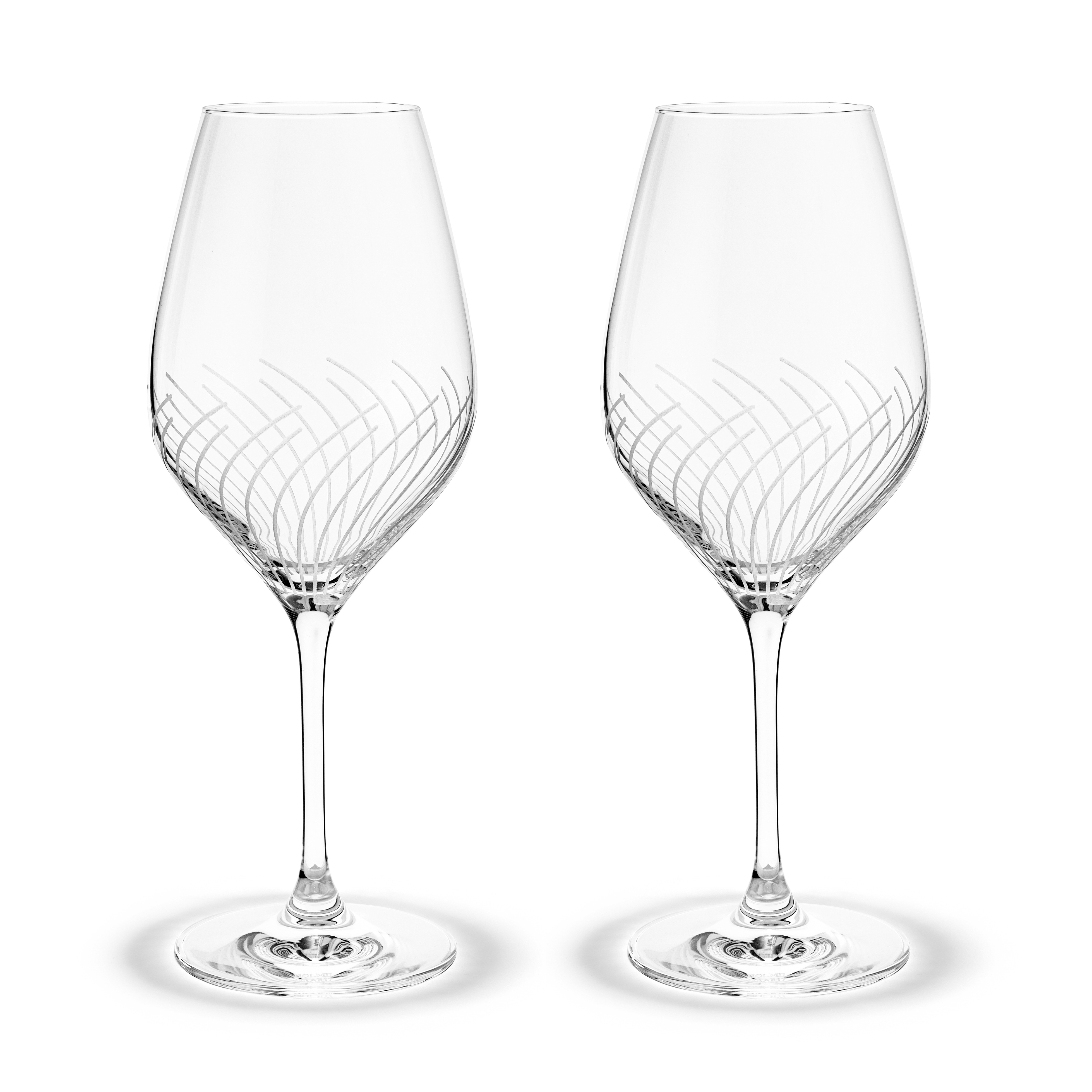 Holmegaard Cabernet Lines White Wine Glass 36cl 2-Pack