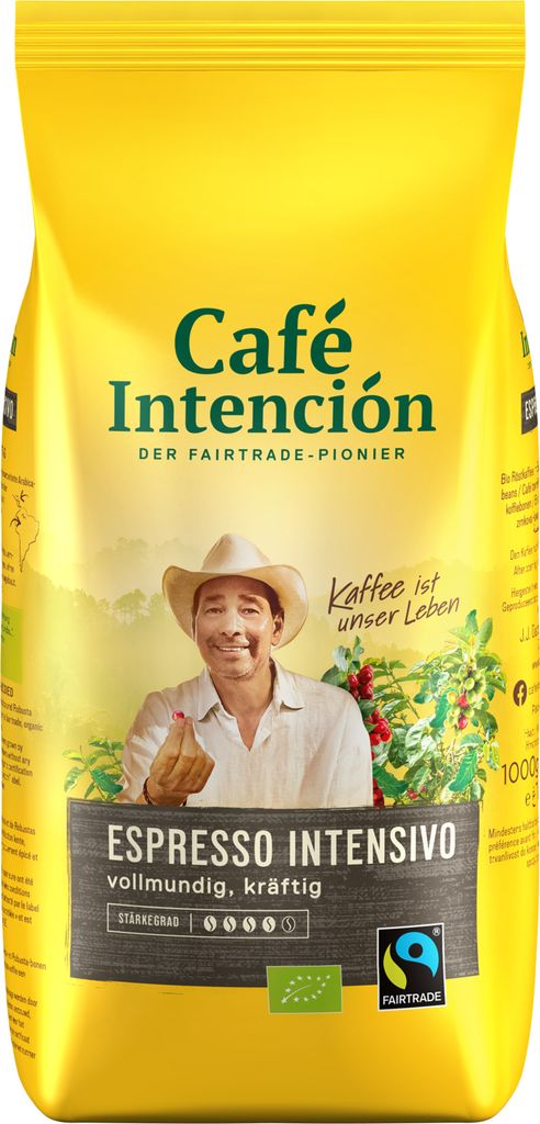 Café Intención ESPRESSO INTENSIVO Coffee Mega Value Pack, 12 x 1000g beans