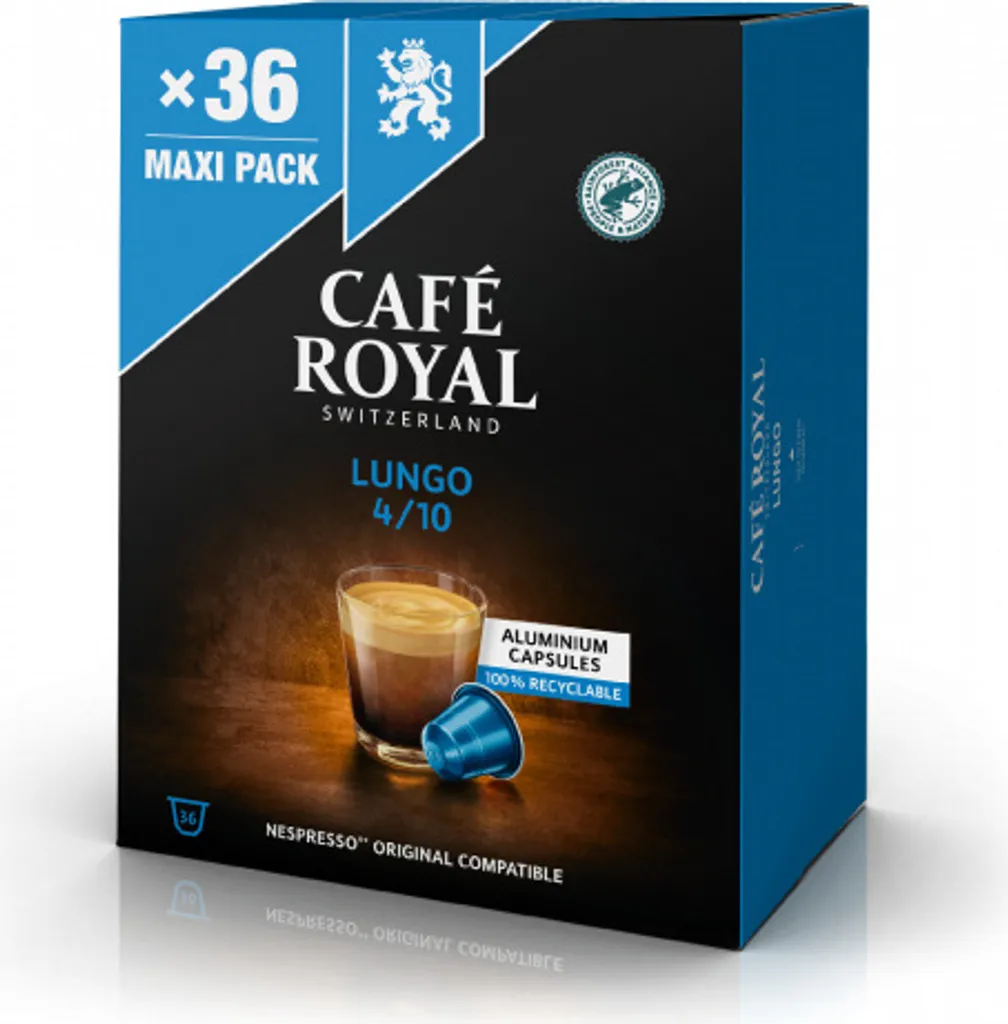 Café Royal Lungo 36 capsules aluminum