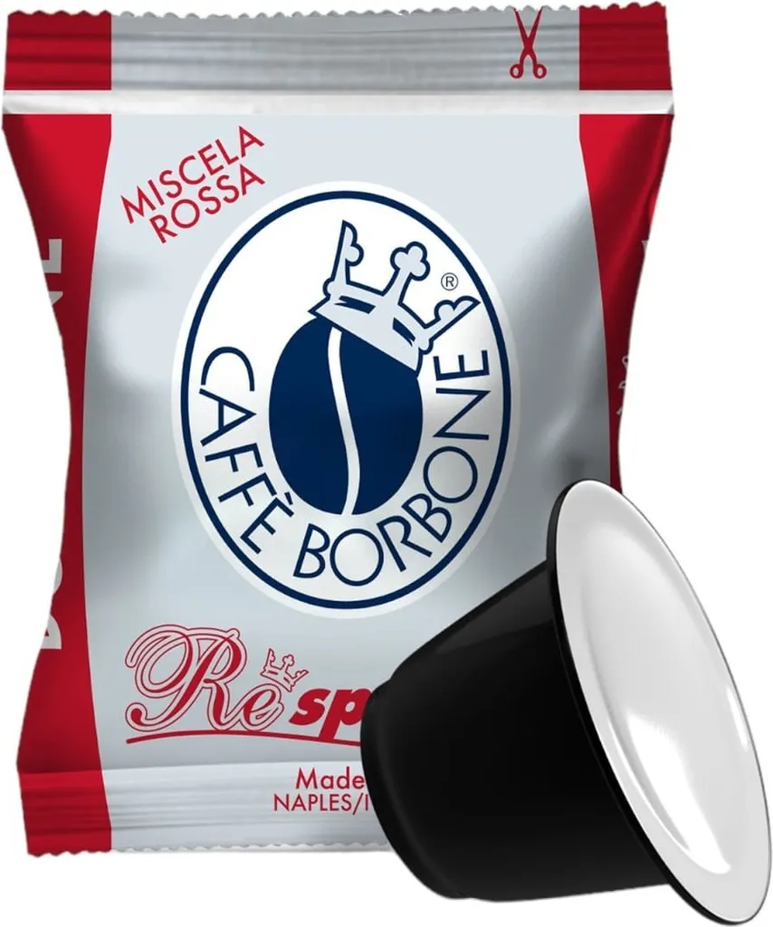 Caffè Borbone Coffee Capsules Respresso, Red Blend - 100 capsules - Compatible with Nespresso home coffee machines*