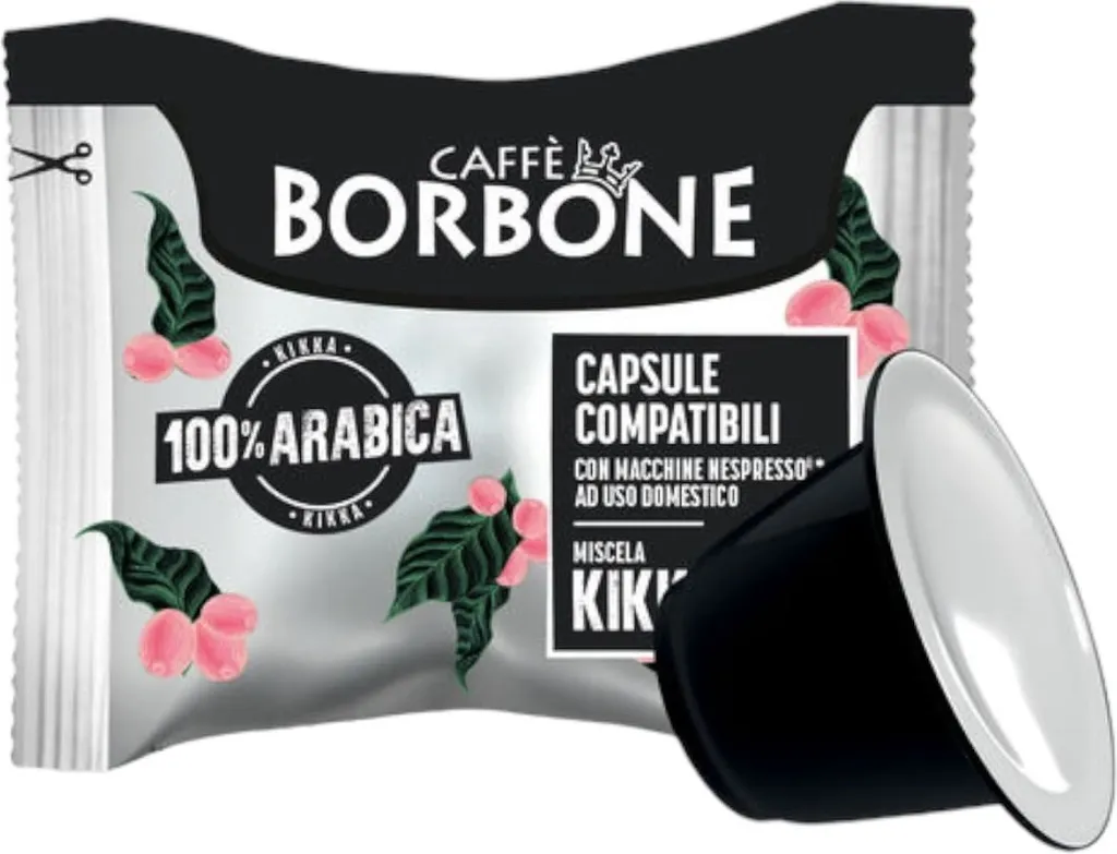 Caffè Borbone Kikka 100% Arabica - 50 capsules Compatible with Nespresso®* household machines