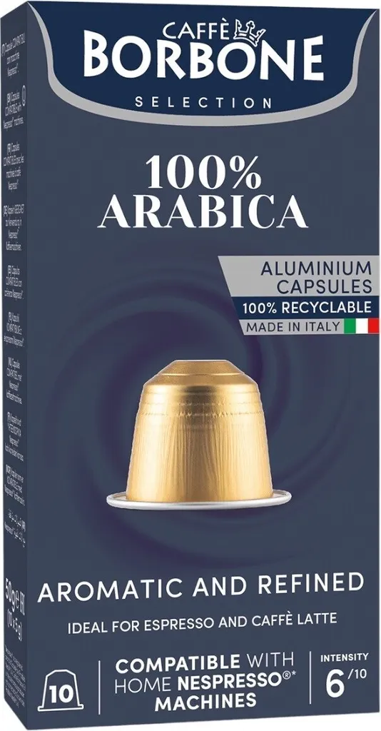 Caffè Borbone Selection Aluminum Capsules 100% Arabica 50g (10x50g)