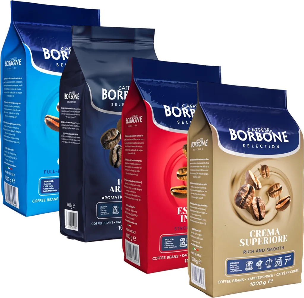 Caffè Borbone Selection Coffee Sample Pack 4kg | Whole Coffee Beans Office Package Gift Set