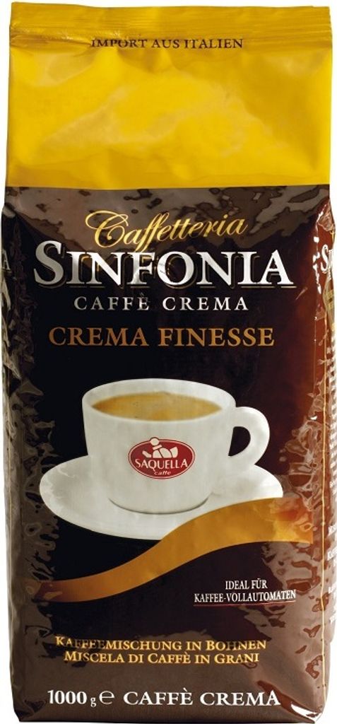 Caffe Sinfonia Caffe Crema Finesse 1Kg Beans | Saquella
