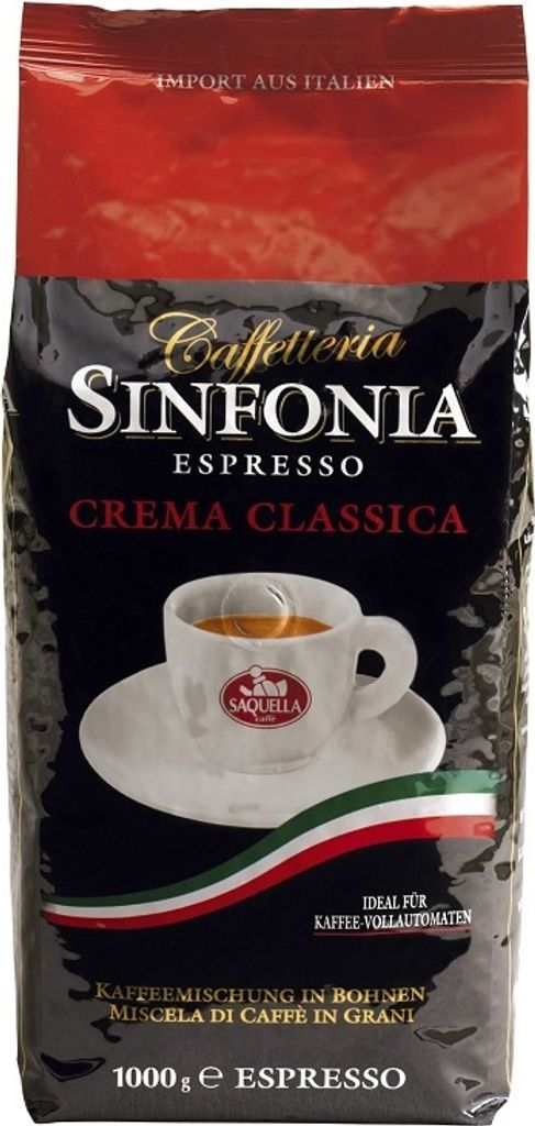 Caffe Sinfonia Espresso Crema Classica 1Kg beans | Saquella