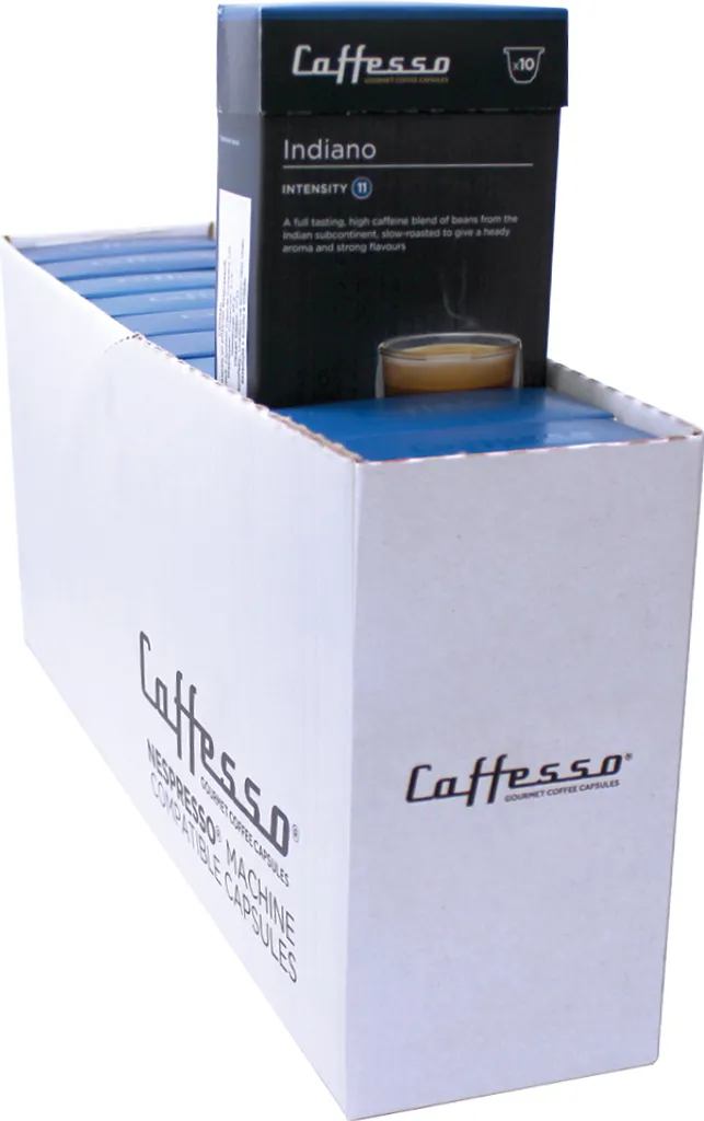 Caffesso Indiano PACK 100 pieces – 100% compatible capsules for Nespresso, DeLonghi and Krups coffee machines