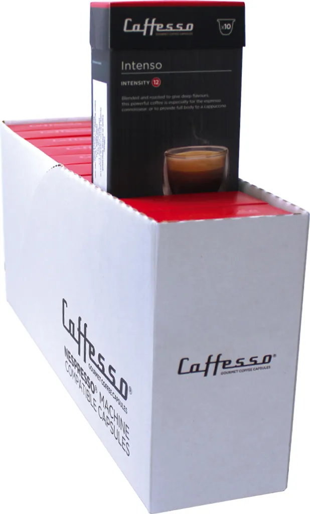 Caffesso Intenso 100 pieces – 100% compatible capsules for Nespresso, DeLonghi and Krups coffee machines