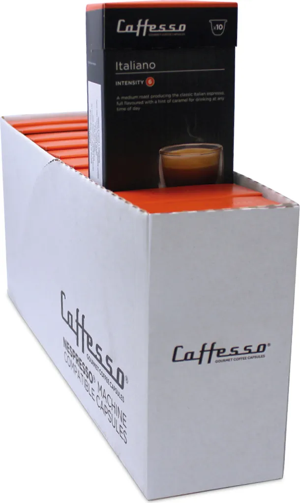 Caffesso Italiano PACK 100ks - 100% compatible capsules for Nespresso, DeLonghi and Krups coffee machines