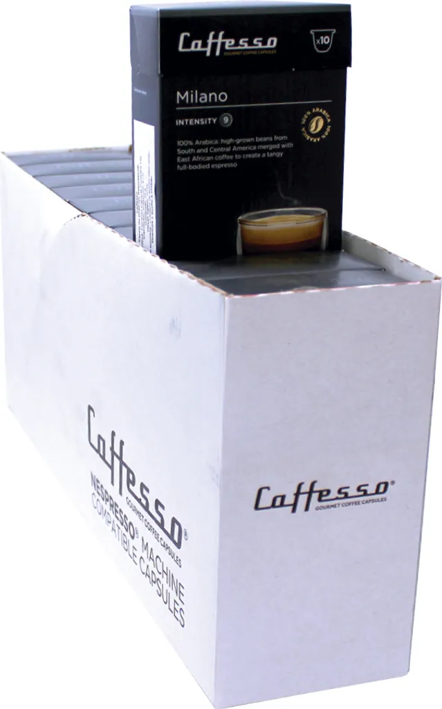 Caffesso Milano PACK 100 pieces – 100% compatible capsules for Nespresso, DeLonghi and Krups coffee machines