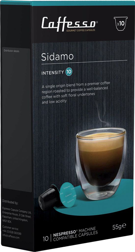 Caffesso Sidamo 10 pieces – 100% compatible capsules for Nespresso, DeLonghi and Krups coffee machines
