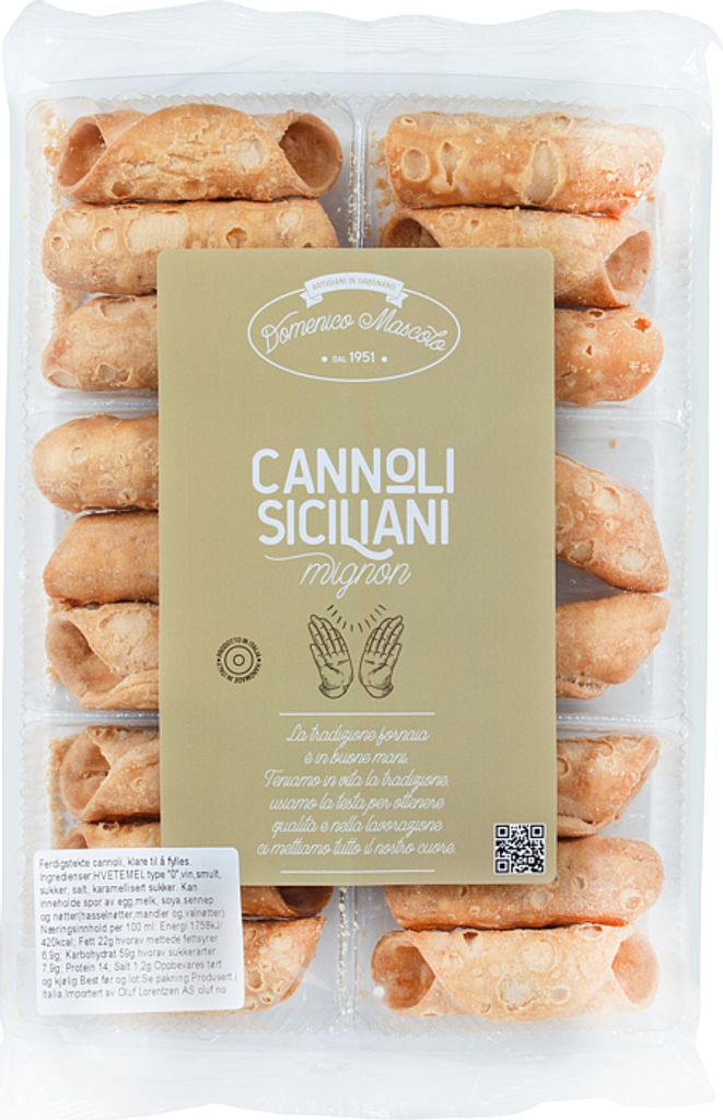 Cannoli Sicilani Mignon 160g tube cake - Domenico Mascolo