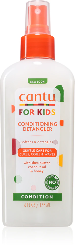 CANTU For Kids Care Detangler Spray for easy combing of hair for wavy and curly hair