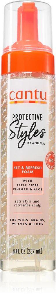 CANTU Protective Styles By Angela Ses&Refresh nourishing protective foam