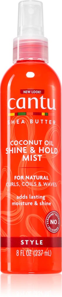 CANTU Shea Butter Shine&Hold mist hydrating mist for shiny curly hair