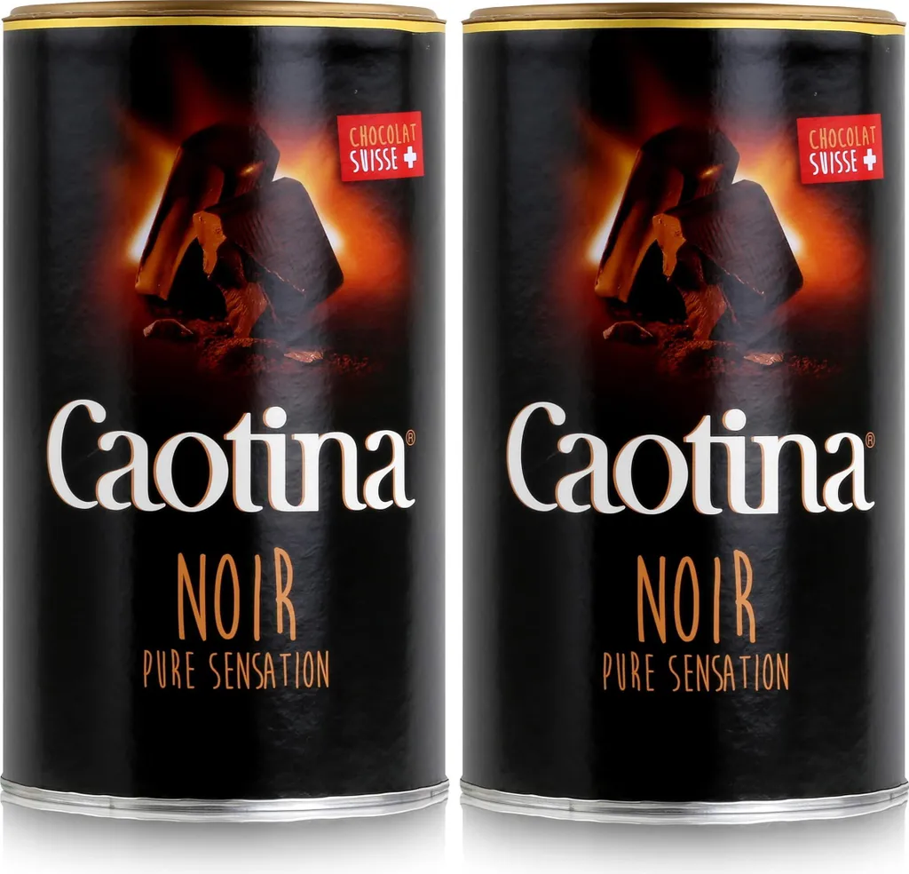Caotina Noir dark drinking chocolate - cocoa powder with 45% cocoa content (2-pack)