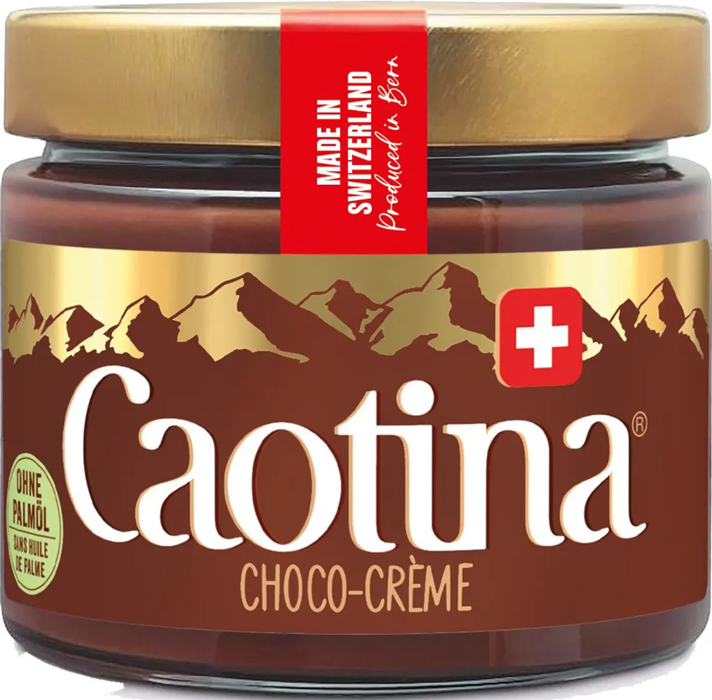 Caotina Schokoladen Creme mit echter schweizer Schokolade 300g