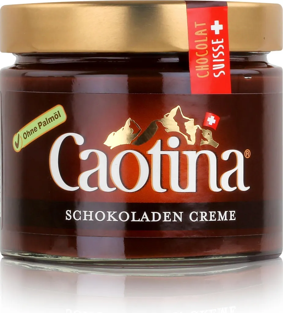 Caotina Schweizer Schokoladen Creme Brotaufstrich Creme Chocolat 300g (1er Pack)