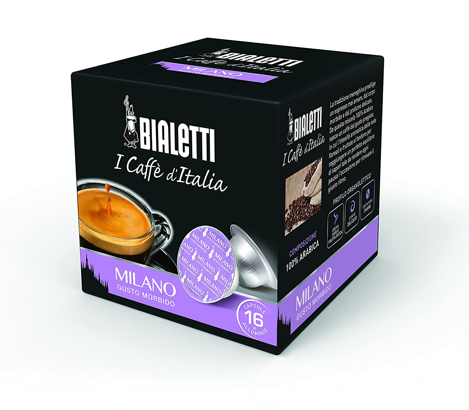 Bialetti Capsules Milano – 16 capsules