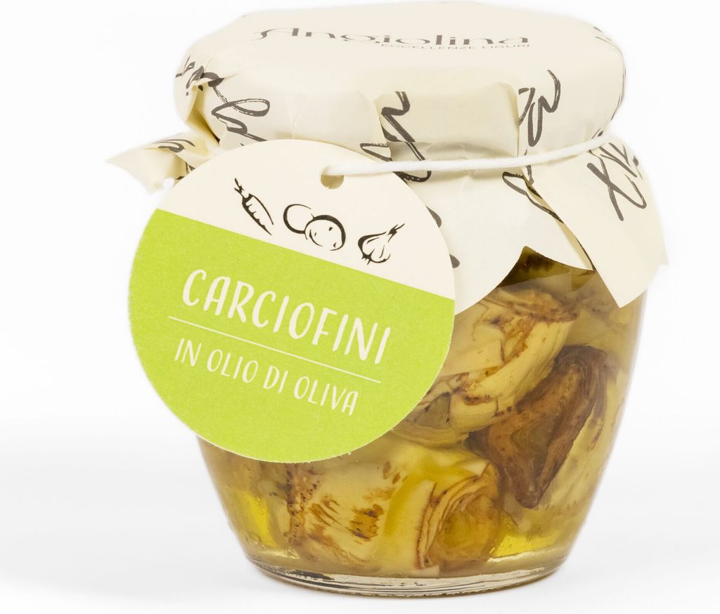 Carciofini in Olio di Oliva (200g) – Italian baby artichokes in olive oil – tender, aromatic & hand-picked!