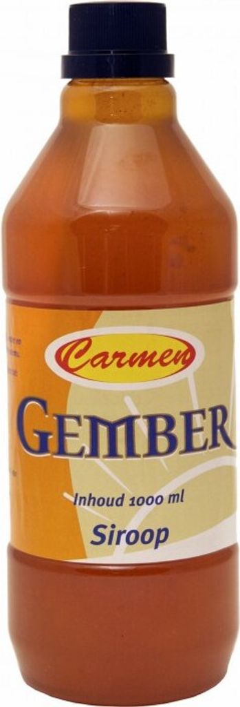 CARMEN Ingwersirup 1000ml | Ingwer- Sirup | + 9 Ideen wozu er passt im Text | Gember