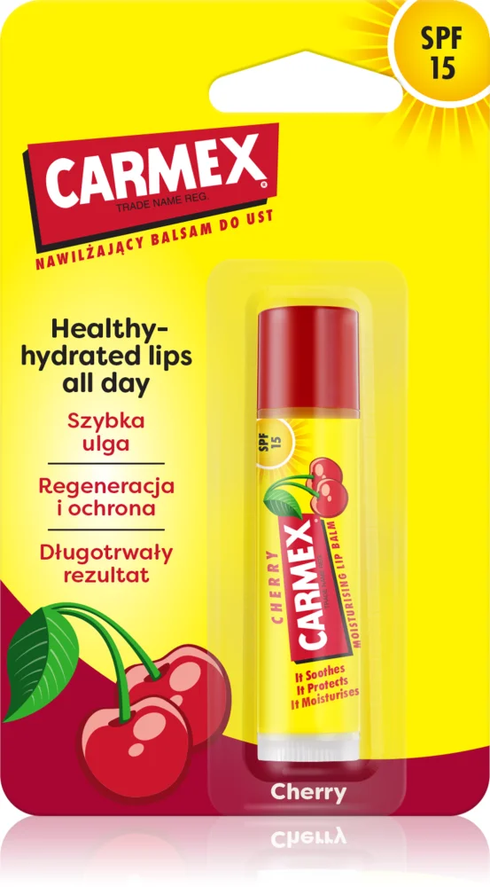 Carmex Cherry lip balm in the form of a stick