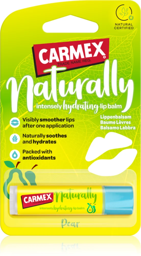 Carmex Pear moisturizing lip balm stick