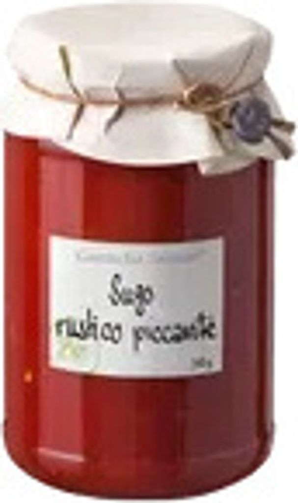Cascina San Giovanni Sugo rustico piccante mit Tomatenstücken (4048) | Tomatensauce