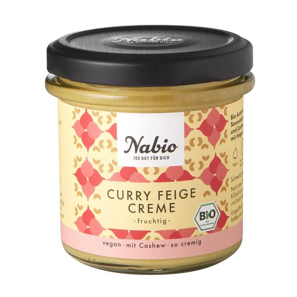 Cashew cream, curry fig