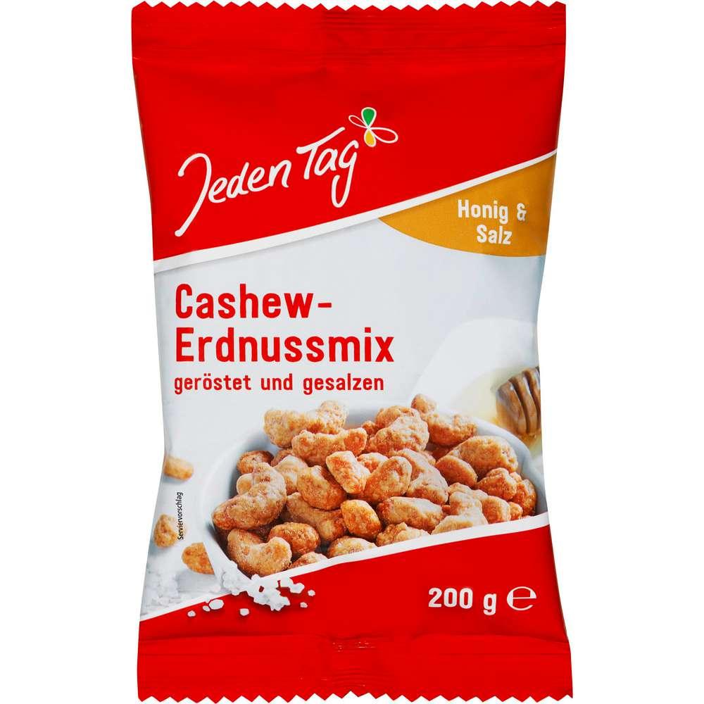 Cashew-peanut mix, honey and salt