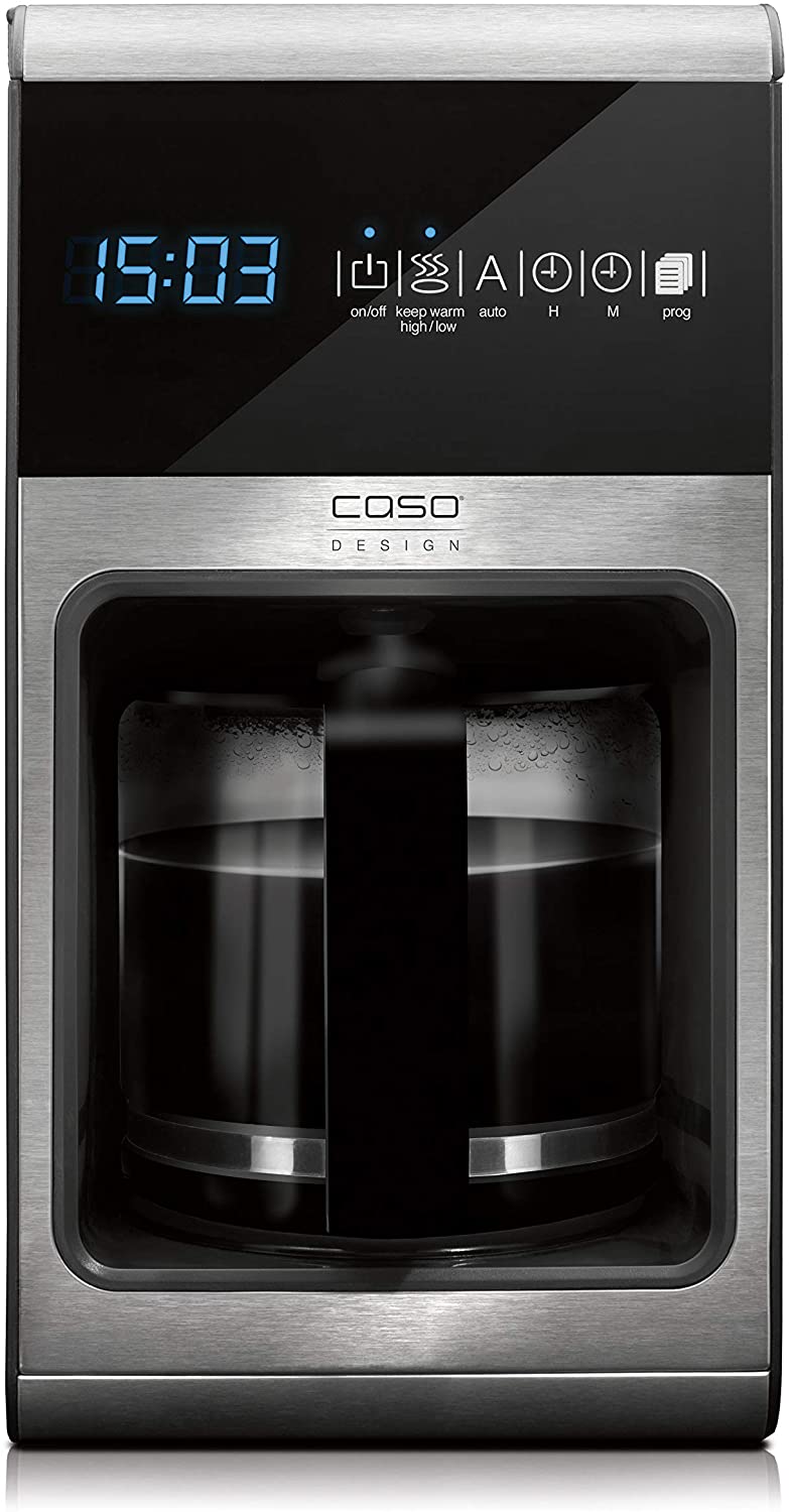 Caso One (1850) Design Filter Coffee Machine with Sensor Touch Screen/2 Warming Heat