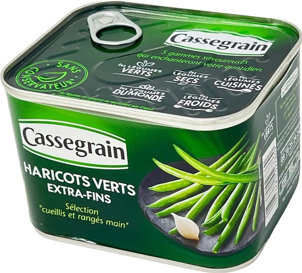 Cassegrain extra fine green beans – Fine haricots verts for gourmet dishes