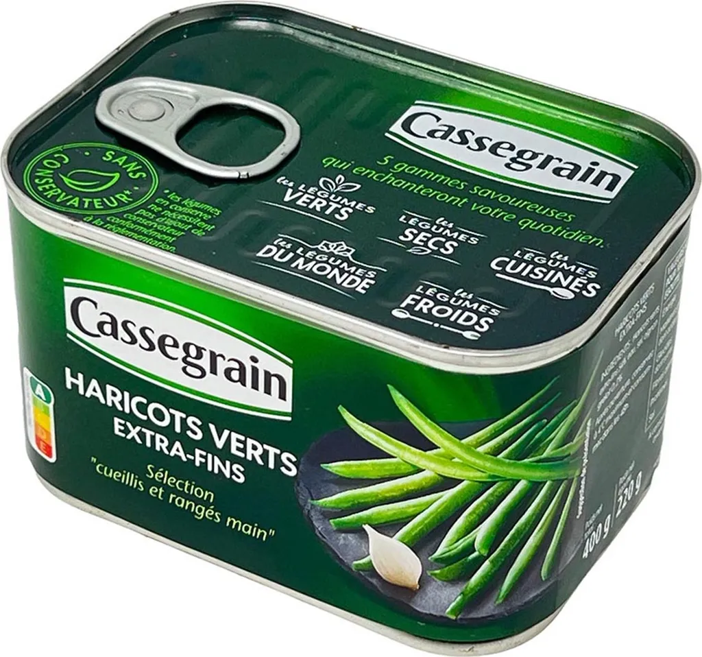 Cassegrain Green Beans Extra Fine – and freshness in every can