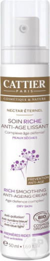 Cattier Nectar Éternel Rich Anti-Aging Care Dry Skin Organic Pump Bottle 50ml